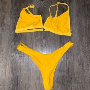 Bright yellow 2 pc Bikini swimsuit